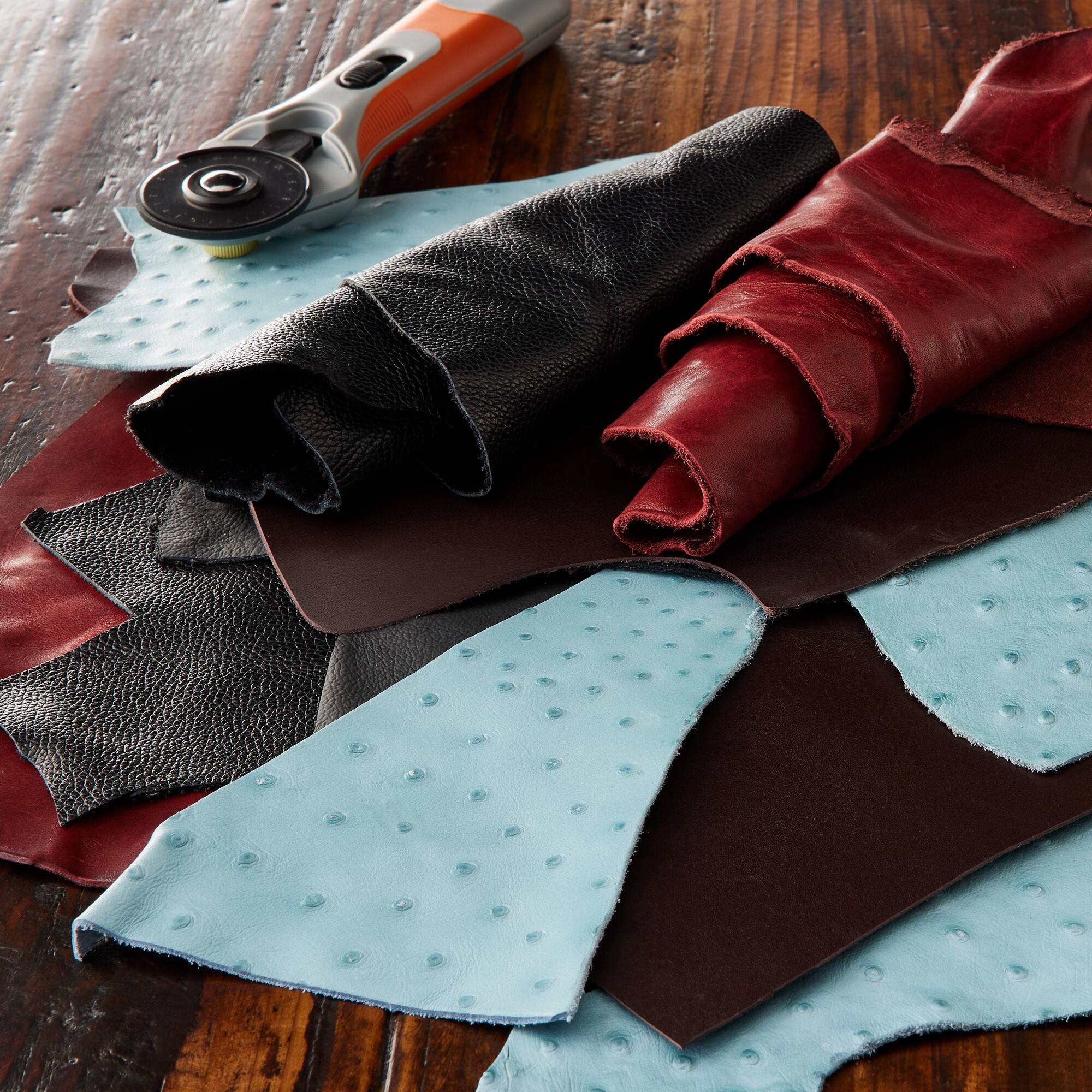 12 Pack: Premium Leather Remnants by ArtMinds™